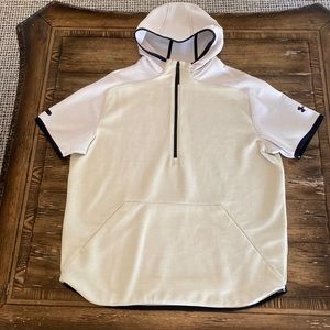 Under Armour Tan Short Sleeve Hooded Sweatshirt